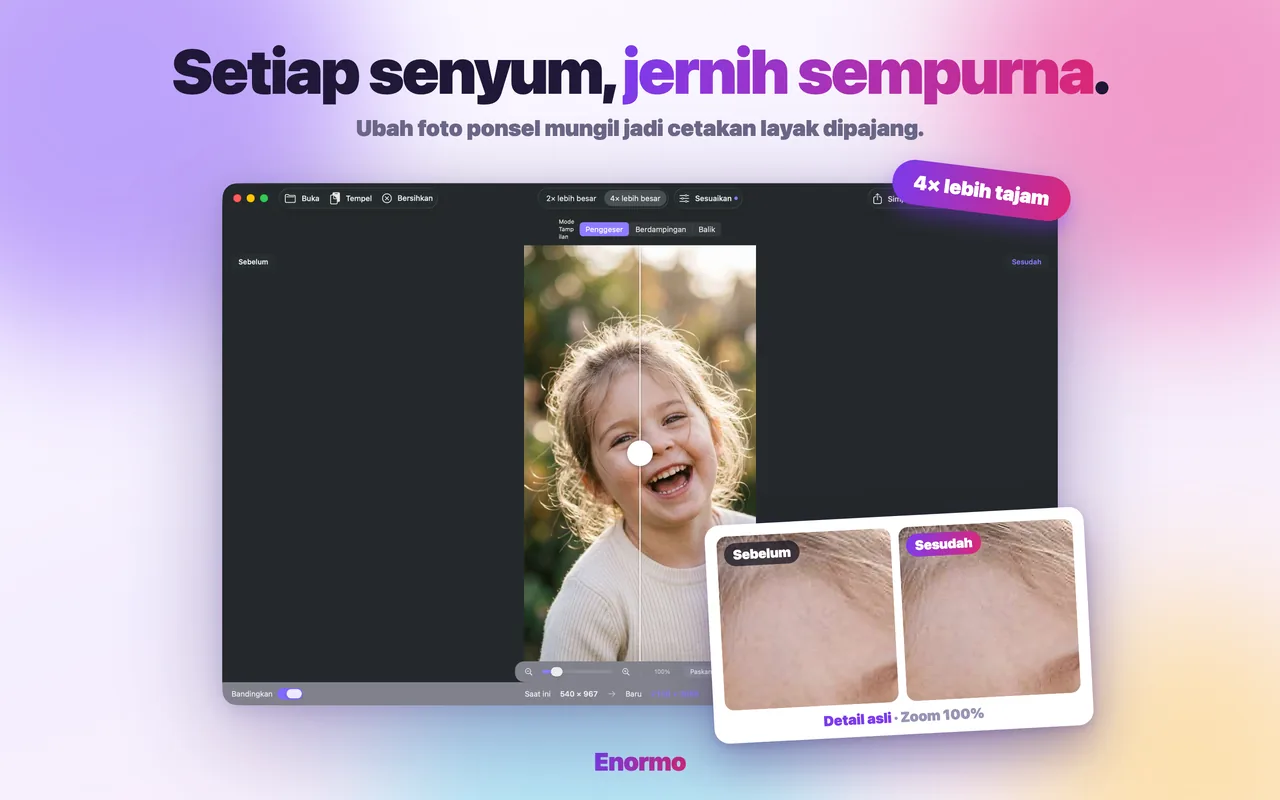 Enormo memulihkan foto keluarga lama
