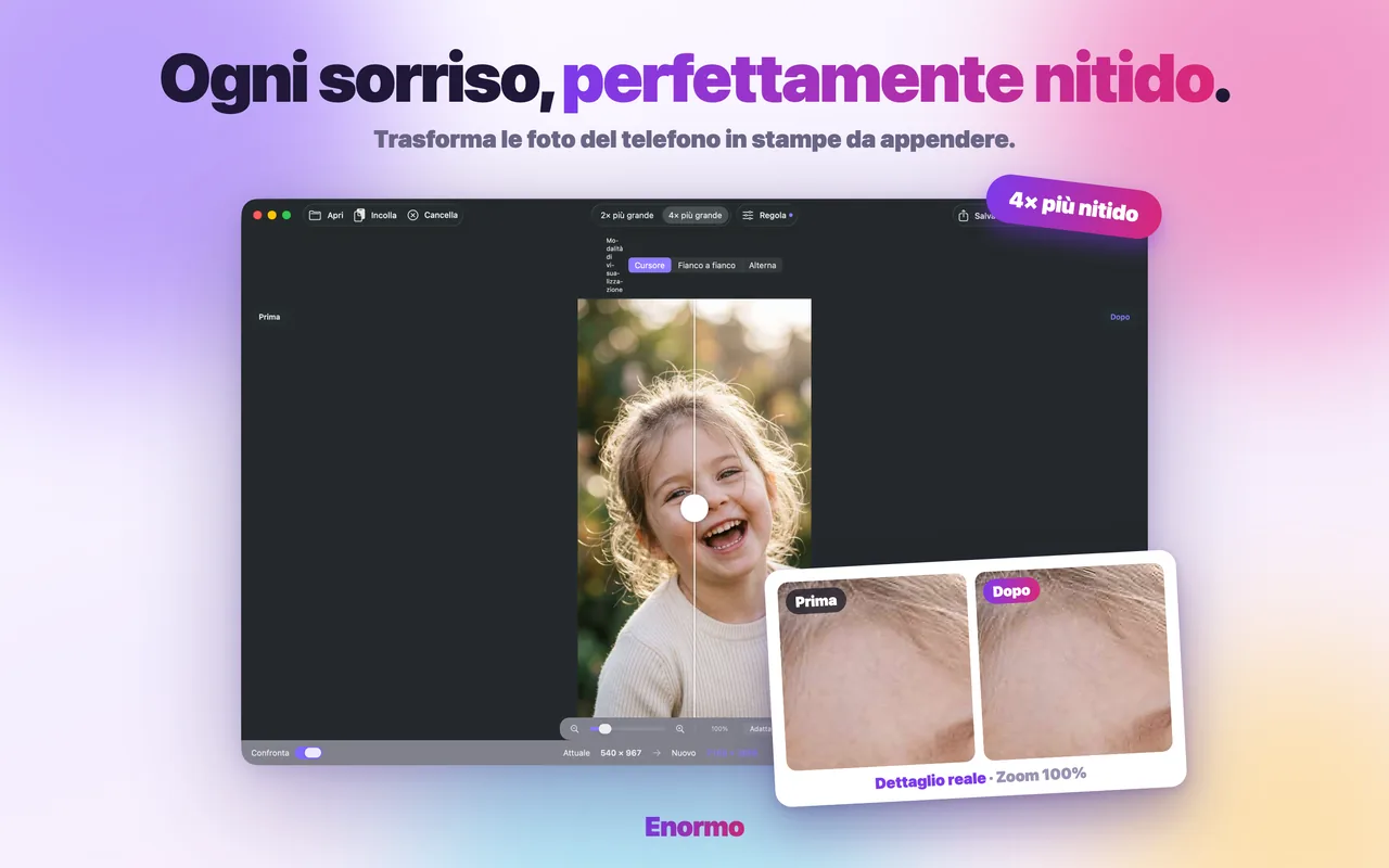 Enormo recupera una vecchia foto di famiglia